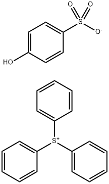 Triphenyl sulfonium 4-hydroxybenzenesulfonate Structure