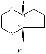 rac-(4aR,7aS)-octahydrocyclopenta[b]morpholine hydrochloride 结构式