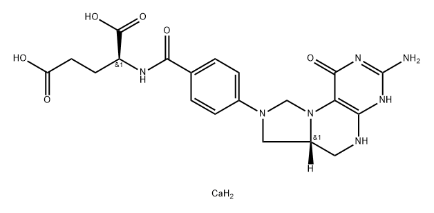 Folitixorin calcium, (6R)- Structure