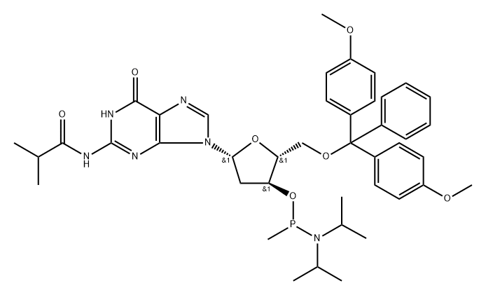 DG-ME ホスホンアミダイト 化学構造式