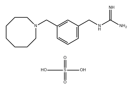 Guanidine, (3-(hexahydro-1(2H)-azocinylmethyl)benzyl)-, sulfate Structure