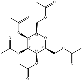 L-glycero-L-galacto-Heptitol, 2,6-anhydro-, pentaacetate Struktur