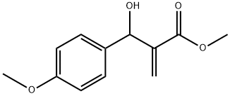 2-(羟基(4-甲氧基苯基)甲基)丙烯酸甲酯 结构式