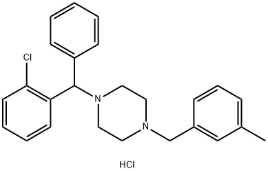 Meclizine Ortho Chloro Isomer bishydrochloride salt Structure