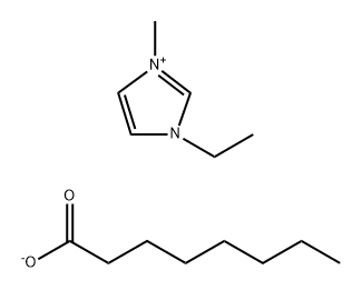 1H-Imidazolium, 3-ethyl-1-methyl-, octanoate (1:1) Struktur