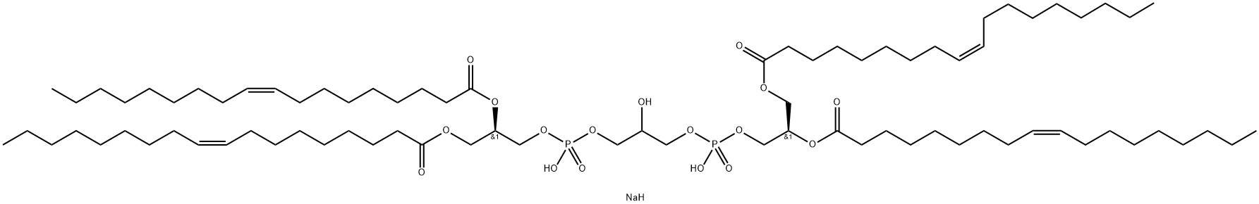1',3'-bis[1,2-dioleoyl-sn-glycero-3-phospho]-sn-glycerol (sodiuM salt) Structure