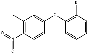 4-(2-Bromophenoxy)-2-methyl-1-nitrobenzene Struktur