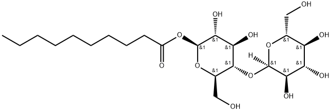 4-O-α-D-Glucopyranosyl-β-D-glucopyranose-1-decanoate Structure
