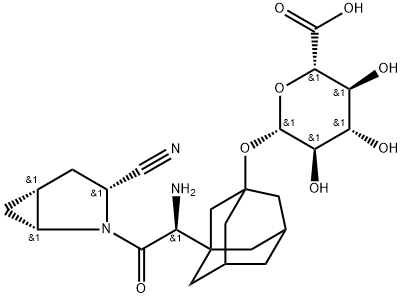 Saxagliptin O-β-D-glucuronide Structure