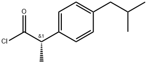 Benzeneacetyl chloride, α-methyl-4-(2-methylpropyl)-, (αS)-,115588-20-0,结构式