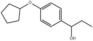 4-(Cyclopentyloxy)-α-ethylbenzenemethanol 结构式