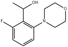 Benzenemethanol, 2-fluoro-α-methyl-6-(4-morpholinyl)- 结构式