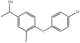 4-(4-Chlorophenoxy)-3-fluoro-α-methylbenzenemethanol 结构式
