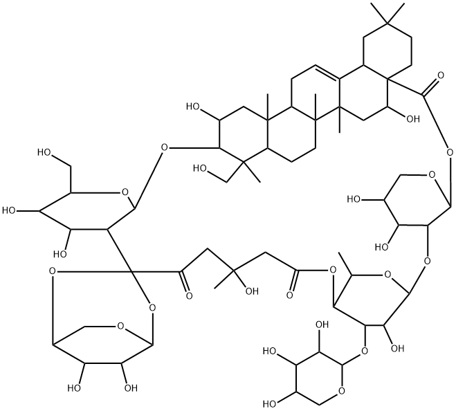 土贝母苷乙, 115810-12-3, 结构式