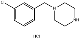 1-(3-氯苄基)哌嗪盐酸盐 结构式
