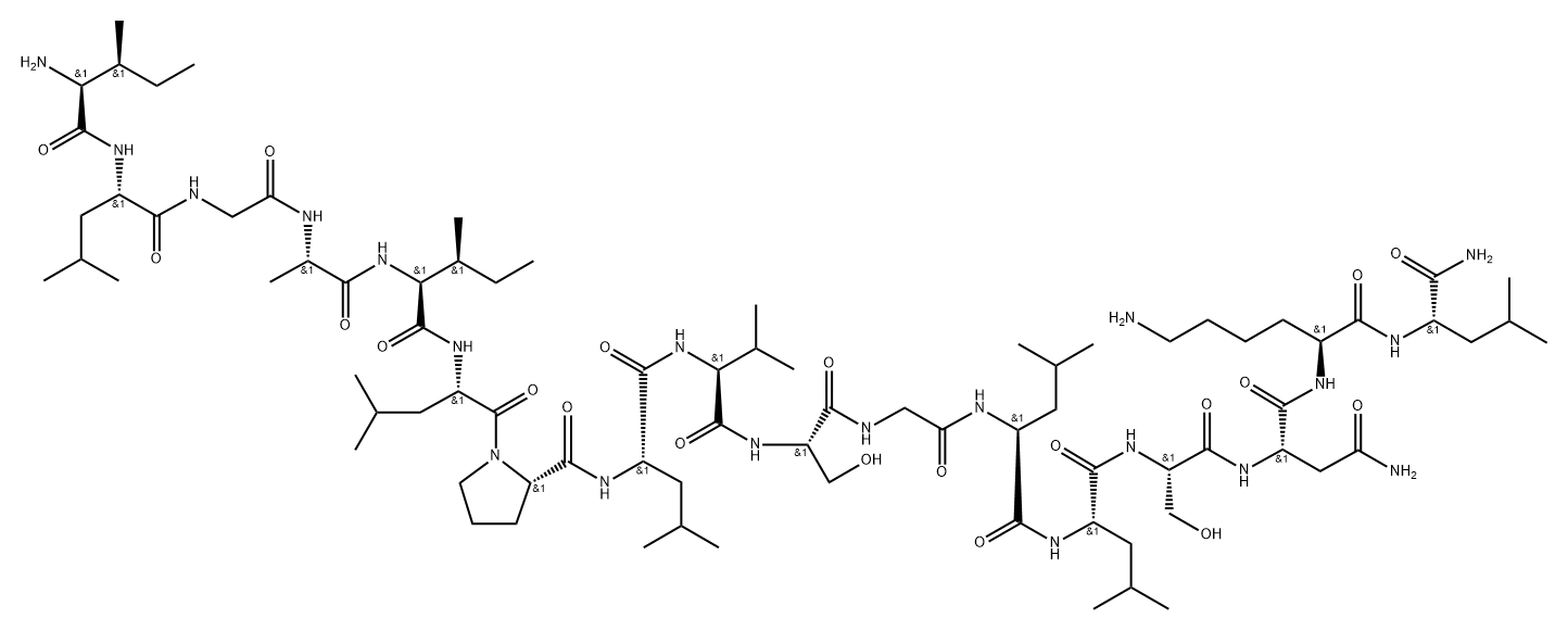 Alyteserin-2b 化学構造式