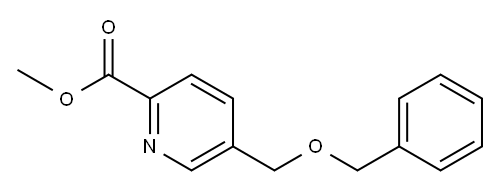 5-(苄氧基甲基)吡啶-2-甲酸甲酯 结构式