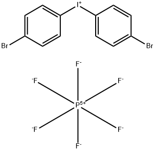 Iodonium, bis(4-bromophenyl)-, hexafluorophosphate(1-) (1:1) 结构式