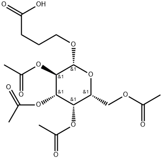 4-[(2,3,4,6-四-O-乙酰基-Β-D-吡喃半乳糖基)氧基]-丁酸, 116112-80-2, 结构式