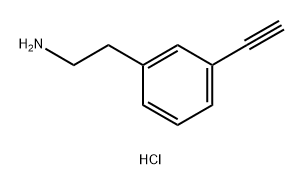 2-(3-ethynylphenyl)ethan-1-amine hydrochloride 结构式