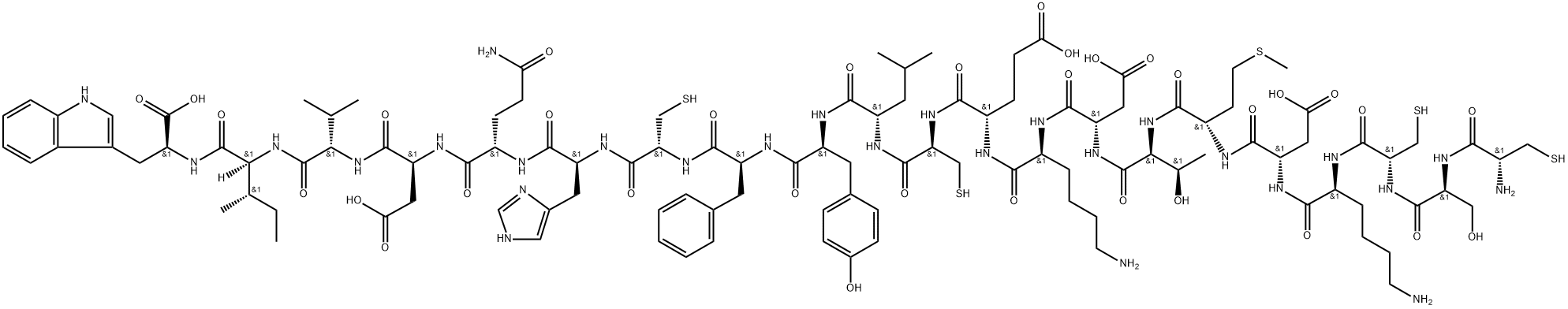 SARAFOTOXIN S6B, 116303-65-2, 结构式