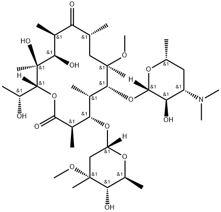 (14R)-14-Hydroxy Clarithromycin Struktur