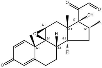2-[(1S,2S,10S,11S,13R,14R,15S,17S)-14-hydroxy-2,13,15-trimethyl-5-oxo-18-oxapentacyclo[8.8.0.01,17.02,7.011,15]octadeca-3,6-dien-14-yl]-2-oxoacetaldehyde Structure
