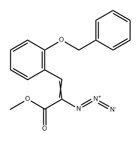 2-Propenoic acid, 2-azido-3-[2-(phenylmethoxy)phenyl]-, methyl ester