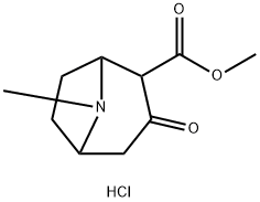 2-Carbomethoxy-3-tropinone hydrochloride Structure