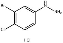 1-(3-Bromo-4-chlorophenyl)hydrazine hydrochloride Struktur