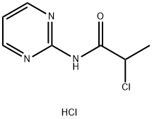 2-氯-N-(嘧啶-2-基)丙酰胺盐酸盐,1172713-86-8,结构式