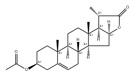 16-Dehydro Pregnenolone Acetate Impurity 3 Struktur