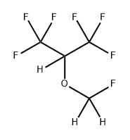 Sevoflurane-d3,  Fluoromethyl  1,1,1,3,3,3-hexafluoro-2-propyl  ether-d3,  Fluoromethyl  2,2,2-trifluoro-1-(trifluoromethyl)ethyl  ether-d3 Structure