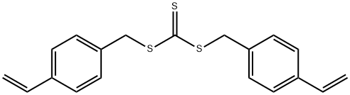 Bis[(4-ethenylphenyl)methyl] carbonotrithioate Struktur