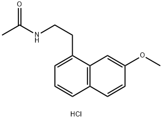 AgoMelatine (hydrochloride) 化学構造式