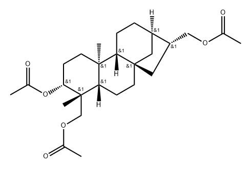 Kaurane-3,17,18-triol, triacetate, (3α,4α,16α)- (9CI)|