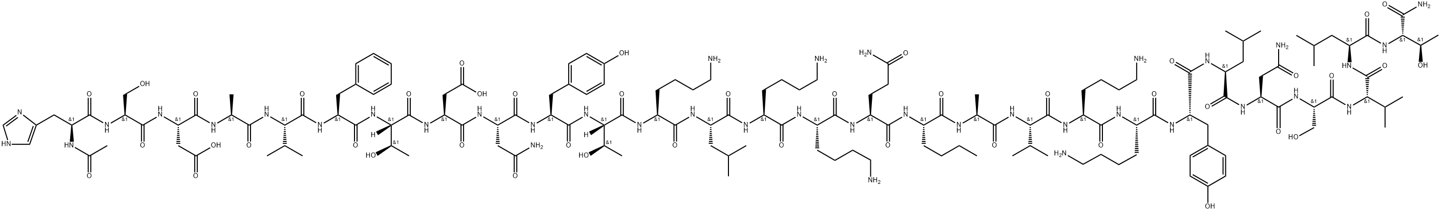 vasoactive intestinal peptide, Ac-(Lys(12,14)-Nle(17)-Val(26)-Thr(28))- Struktur