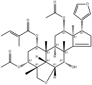 1-TIGLOYLTRICHILININ, 117842-13-4, 结构式