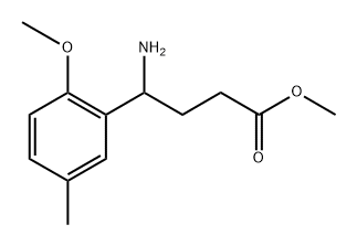 4-氨基-4-(2-甲氧基-5-甲基苯基)丁酸甲酯 结构式