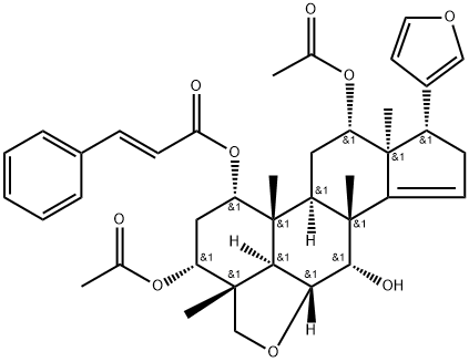 1-Cinnamoyltrichilinin, 117869-72-4, 结构式