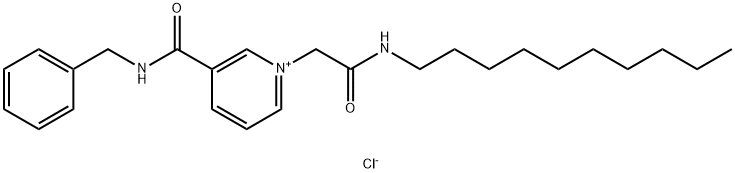 N-benzyl-1-[2-(decylamino)-2-oxoethyl]pyridin-1-ium-3-carboxamide,chloride Struktur