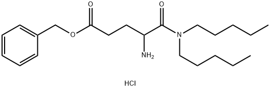 4-AMINO-5-(DIPENTYLAMINO)-5-OXO-PENTANOIC ACID PHENYLMETHYL ESTER HYDROCHLORIDE 结构式