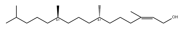 rel-(2Z,7R,11S)-3,7,11,15-Tetramethyl-2-hexadecen-1-ol Struktur