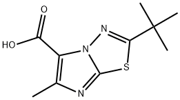 2-(tert-butyl)-6-methylimidazo[2,1-b][1,3,4]thiadiazole-5-carboxylic acid Structure
