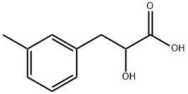 Benzenepropanoic acid, α-hydroxy-3-methyl- Structure