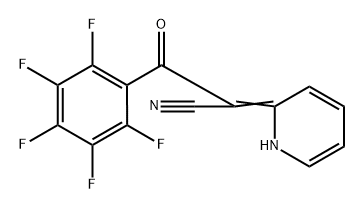 α-(pentafluorobenzoyl)-2-pyridylacetonitrile 结构式