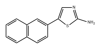 5-(Naphthalen-2-yl)thiazol-2-amine 结构式