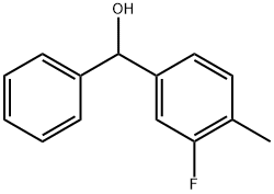 (3-fluoro-4-methylphenyl)(phenyl)methanol Struktur
