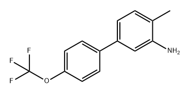 4-甲基-4'-(三氟甲氧基)-[1,1'-联苯]-3-胺 结构式