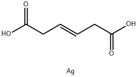 3-Hexenedioic acid, disilver(1+) salt, (E)- (9CI)